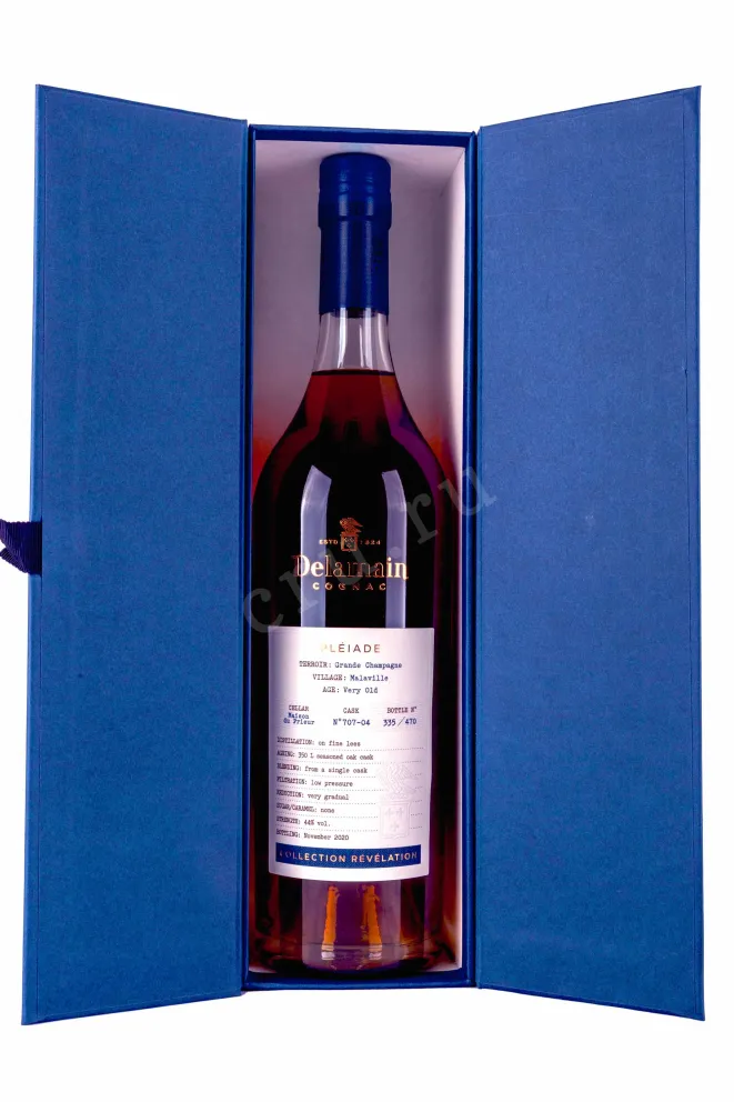 В подарочной коробке Delamain Pleiade Collection Revelation Malaville in gift box 0.7 л
