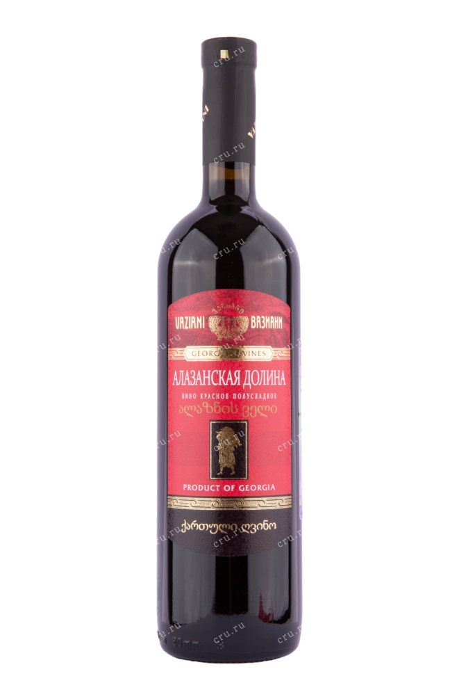 Вино Vaziani Alazani Valley Red 2018 0.75 л