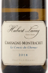 Этикетка вина Chassagne-Montrachet Le Concis du Champs 2014 0.75 л