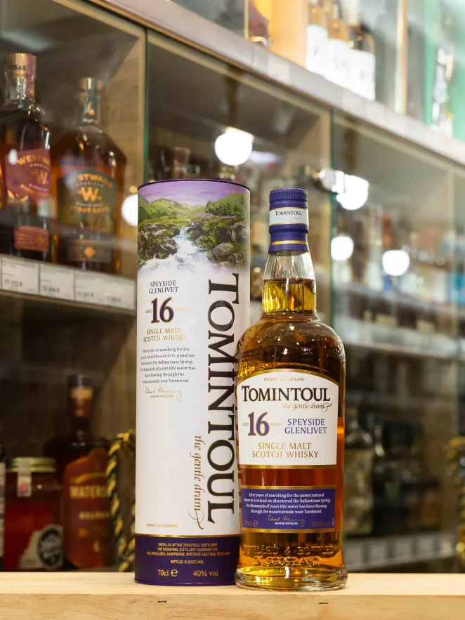 В магазине Крю Профи Tomintoul 16 years old in tube 0.7 л