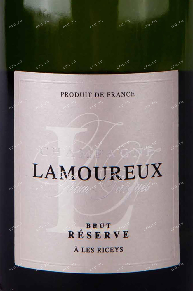 Этикетка Champagne Jean-Jacques Lamoureux Reserve 2020 0.75 л