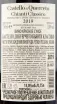 Контрэтикетка вина Castello di Querceto Chianti Classico 0.75 л