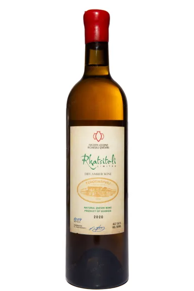 Вино Tchotiashvili Rkatsiteli Rcheuli Qvevri 2017 0.75 л