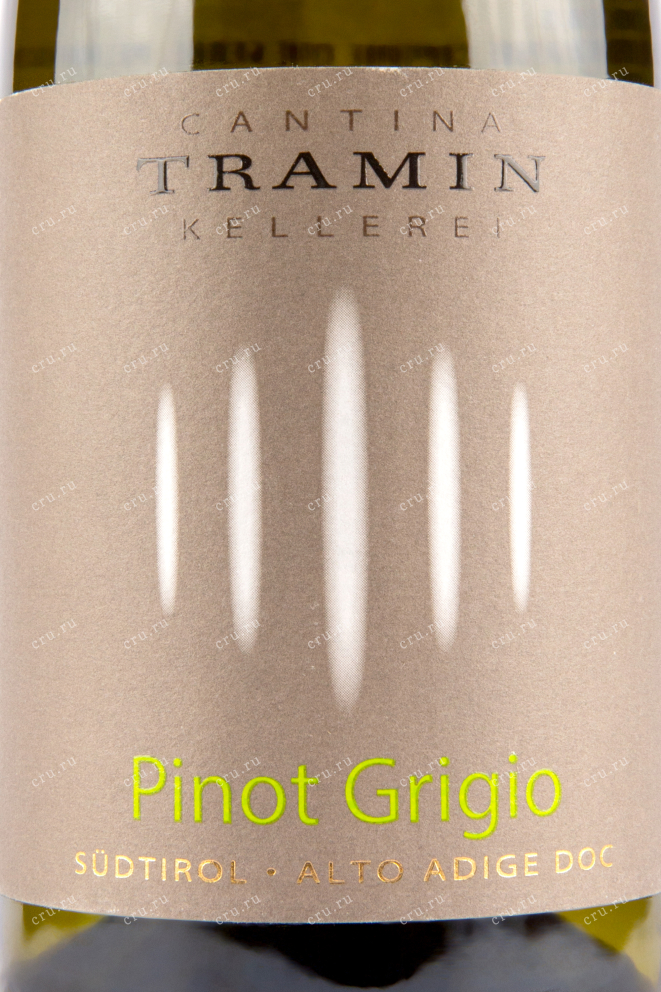 Этикетка вина Pinot Grigio Cantina Tramin Kellerei 0.75 л