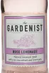 Этикетка The Gardenist Pink Lemonade 0.2 л