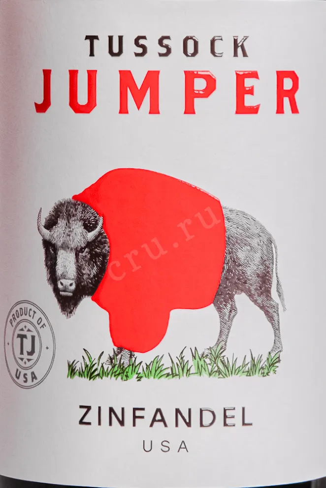 Этикетка Tussock Jumper Zinfandel 2023 0.75 л