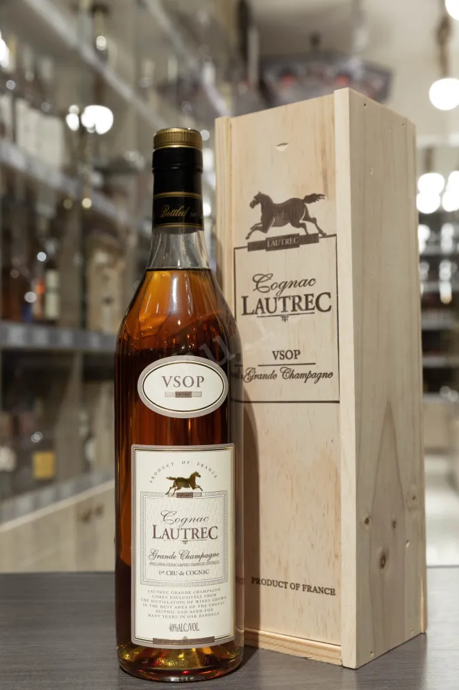 В магазине Крю Профи Lautrec VSOP in wooden box 0.7 л