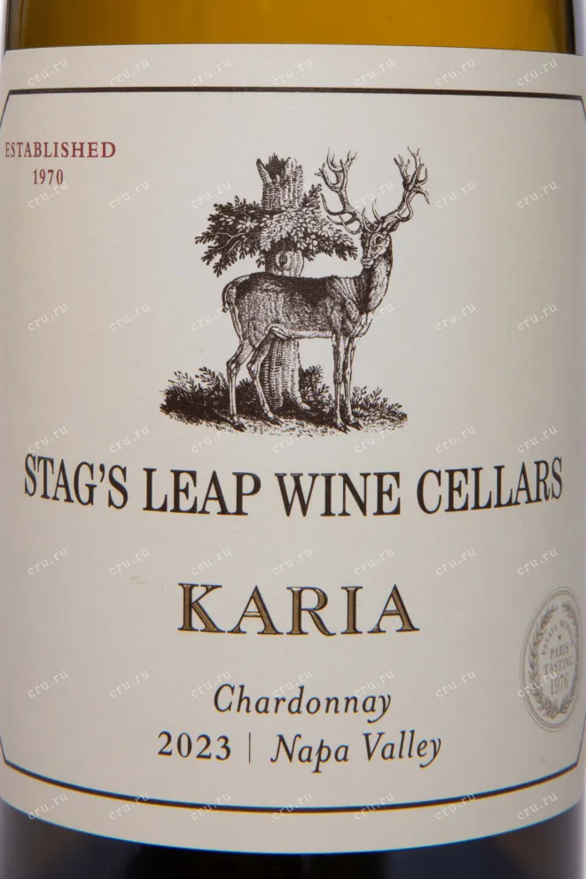 Этикетка Stag's Leap Cellars Karia Chardonnay 2023 0.75 л