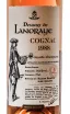 Этикетка Коньяк Деньор де Ланорэ Гранд Шампань 1988г 56,5% 0,7л в д/у Франция 1988