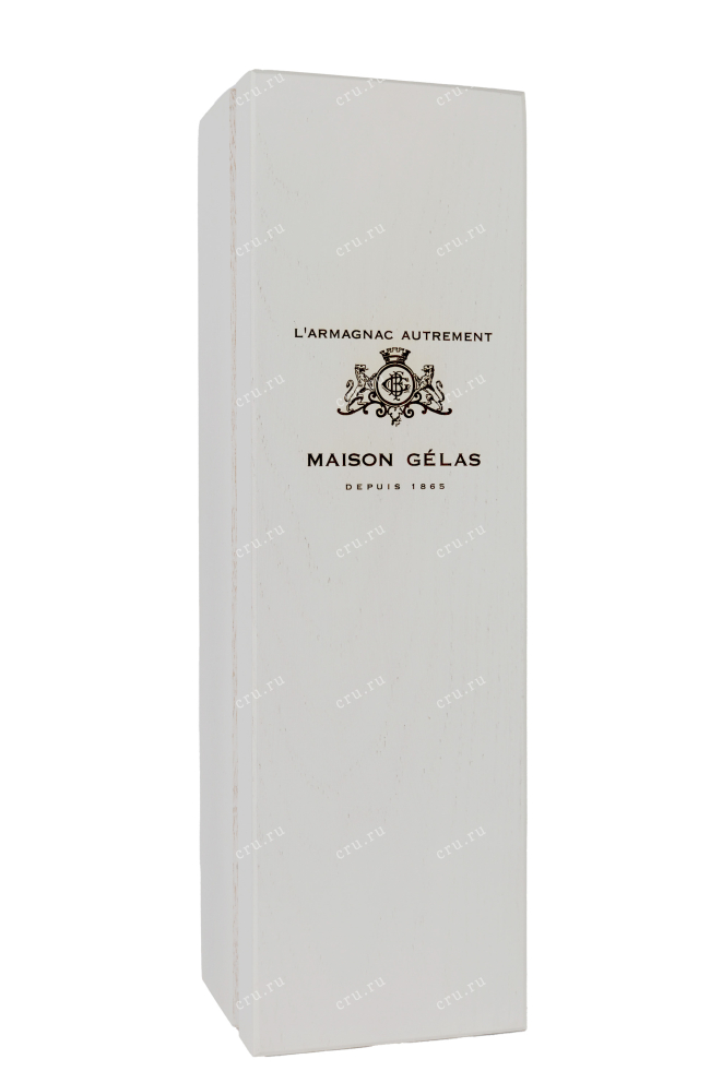 Деревянная коробка Gelas Bas Armagnac gift box 1963 0.7 л