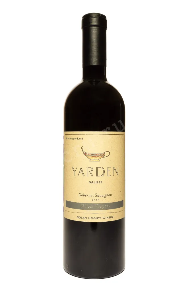 Бутылка Yarden Cabernet Sauvignon El Rom Vineyard gift box 2018 0.75 л