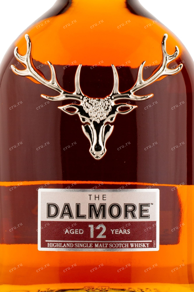 Этикетка виски Далмор 12 лет 0.7