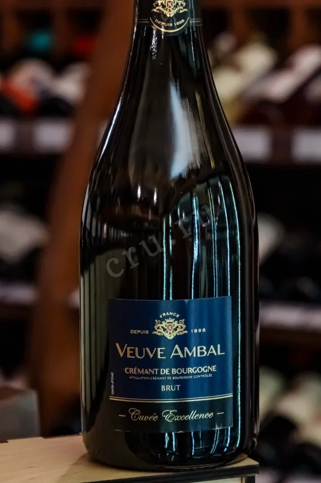 В магазине Крю Профи Veuve Ambal Cuvee Excellence Brut Cremant de Bourgogne 2022 0.75 л