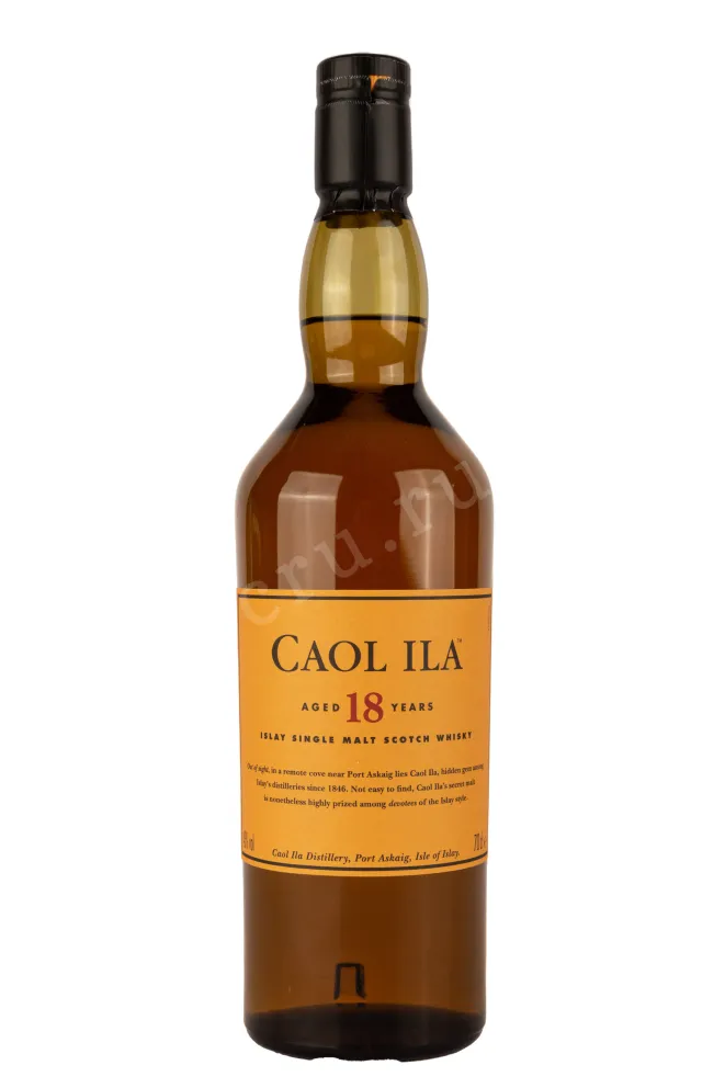 Этикетка Caol Ila 18 years in gift box 0.7 л