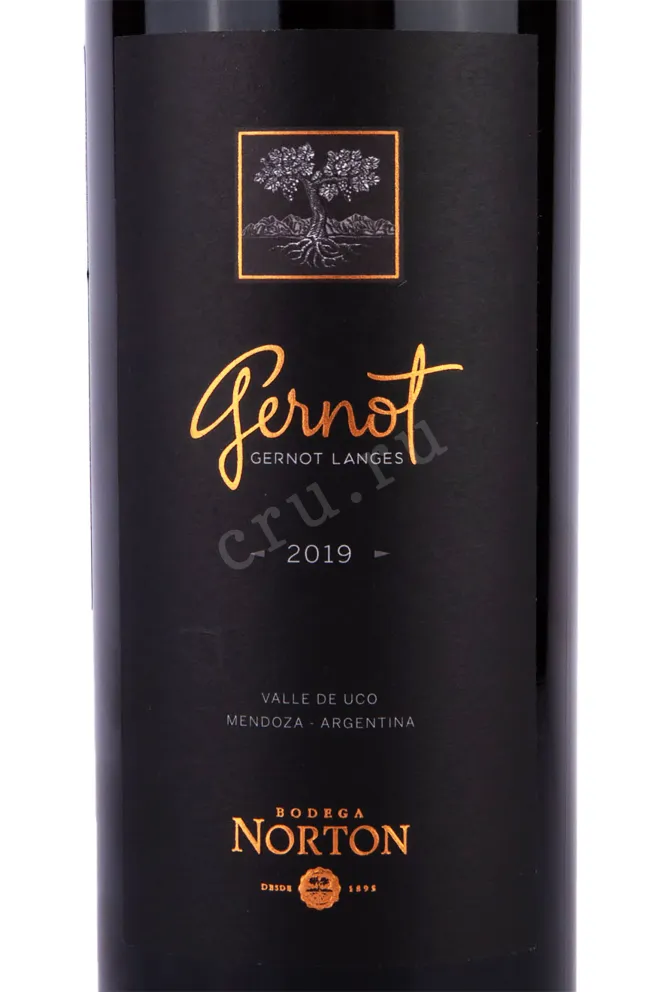 Этикетка Norton Gernot Langes 2019 0.75 л