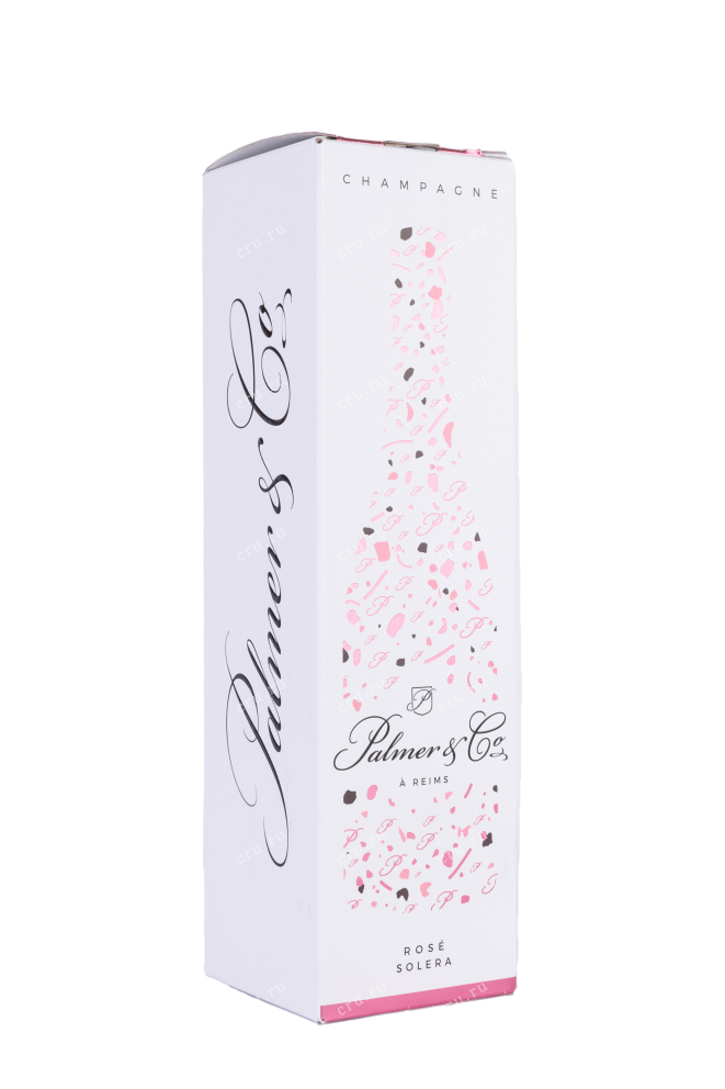 Подарочная коробка Champagne Palmer & Co Rose Solera gift box 2017г  0.75 л