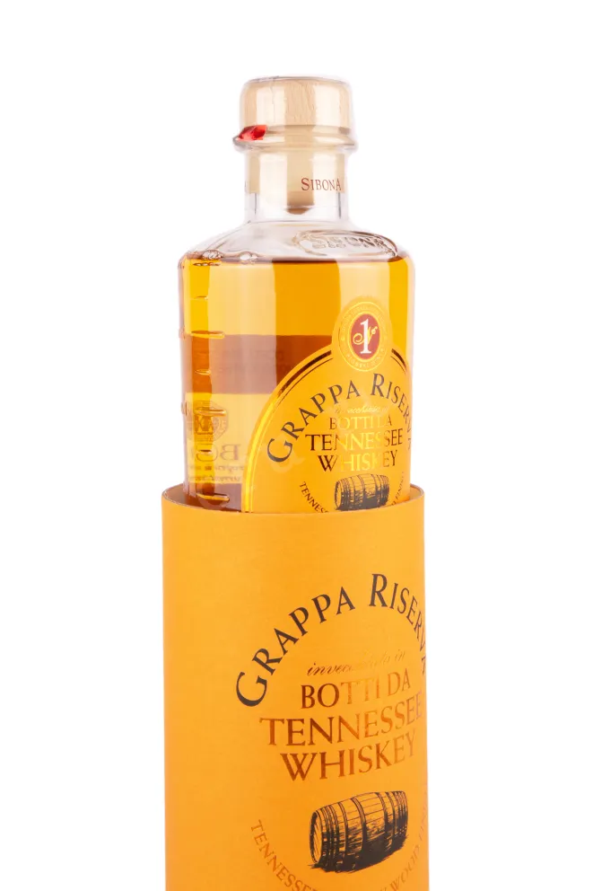 Граппа Sibona Botti Da Tennessee Whiskey in a tube  0.5 л
