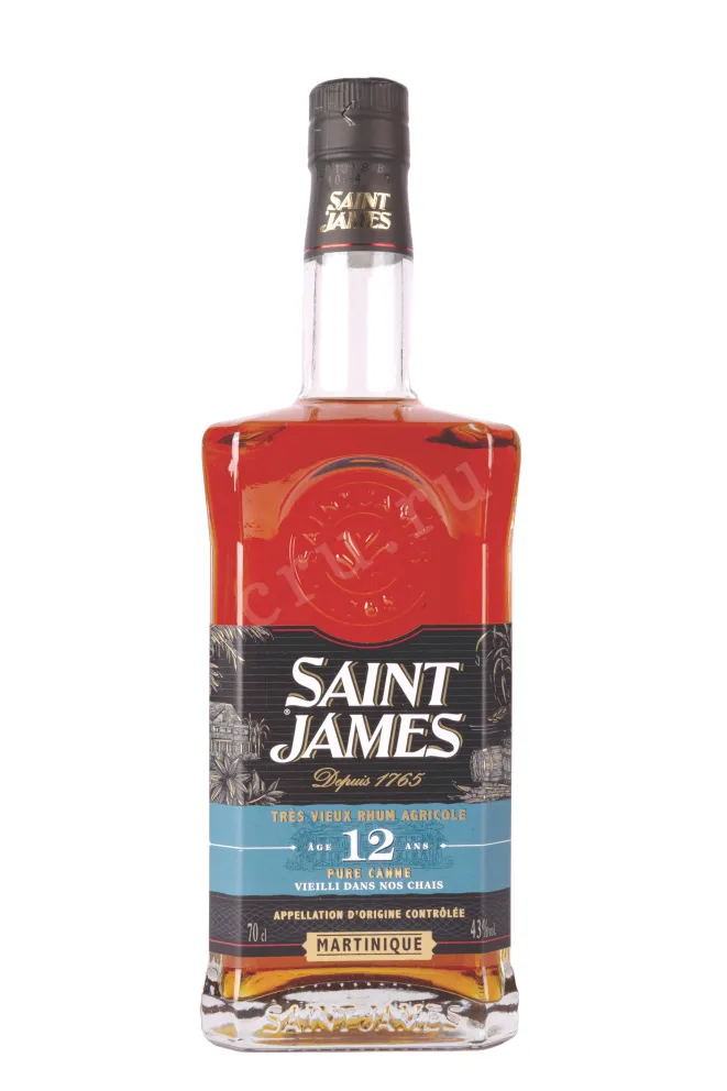 Бутылка Saint James Agricole Tres Vieux 12 years in gift box 0.7 л