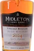 Этикетка Виски капажир. Мидлтон Вери Рэя Винтэйдж Релиз 2024г 40% 0,7л в п/у дерево Ирландия