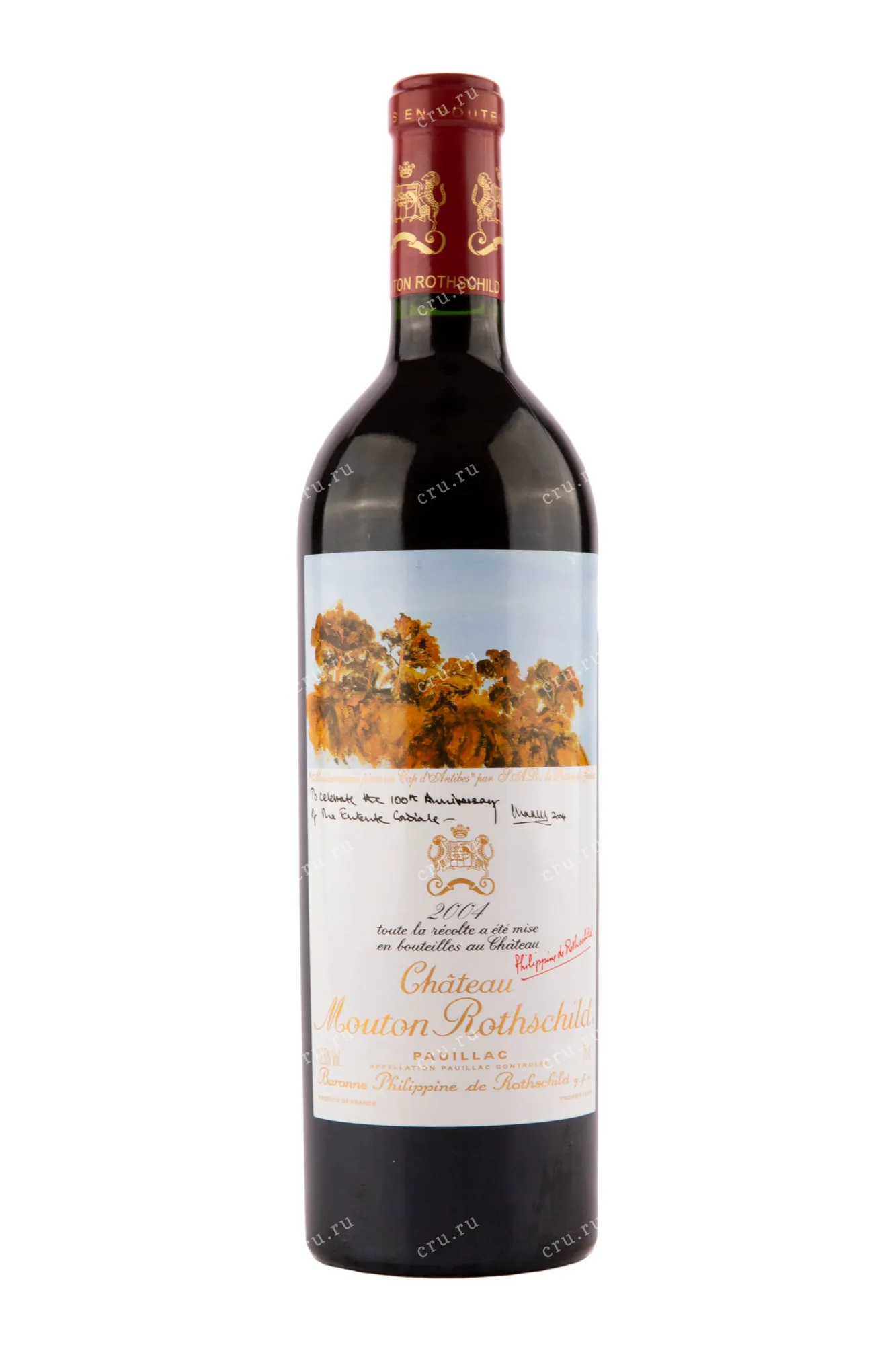 Фото — Вино Chateau Mouton Rothschild 2004 0.75 л
