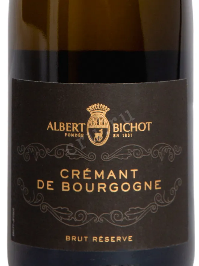Этикетка Albert Bichot Brut Reserve Cremant de Bourgogne AOС 2022 0.75 л