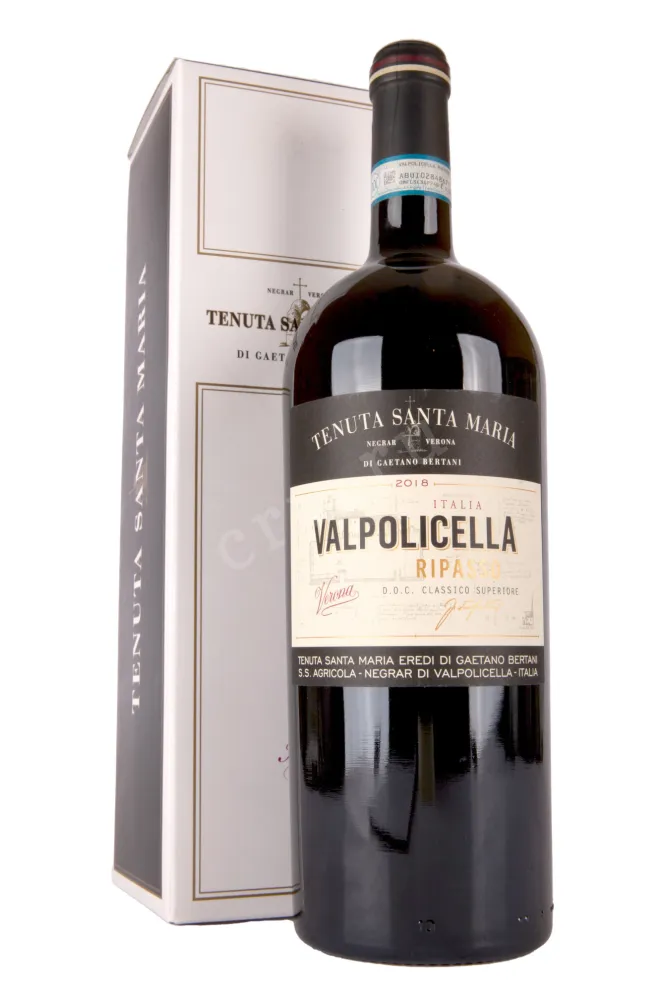 Вино Tenuta Santa Maria Valpolicella Ripasso Classico Superiore gift box 2018 1.5 л