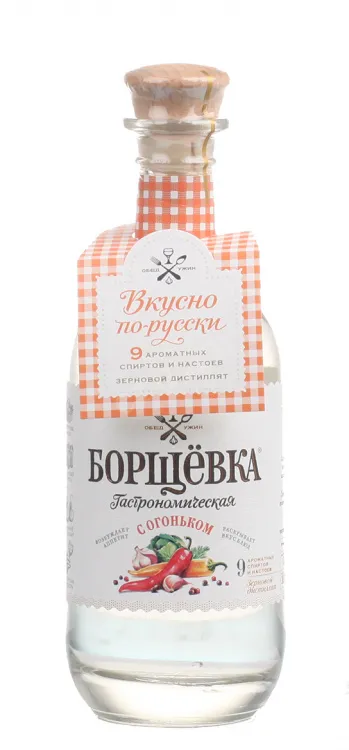 Водка Борщёвка с Огоньком  0.5 л