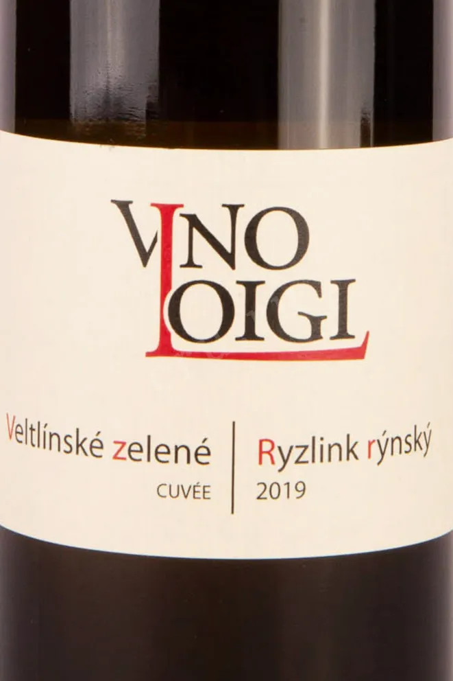 Этикетка Loigi Veltlinske Zelene Ryzlink Rynsky 2019 0.75 л