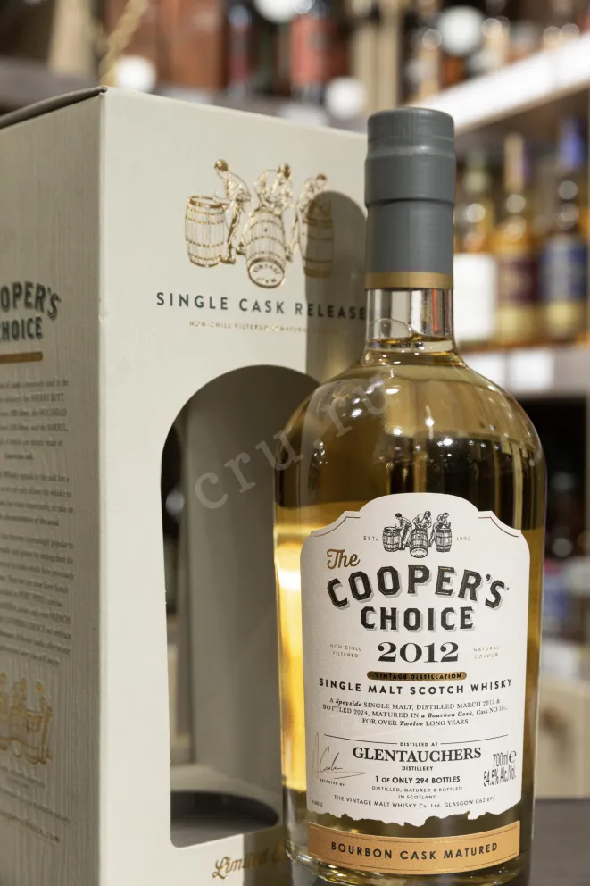В магазине Крю Профи The Cooper's Choice Glentauchers Bourbon Cask Matured in gift box 0.7 л