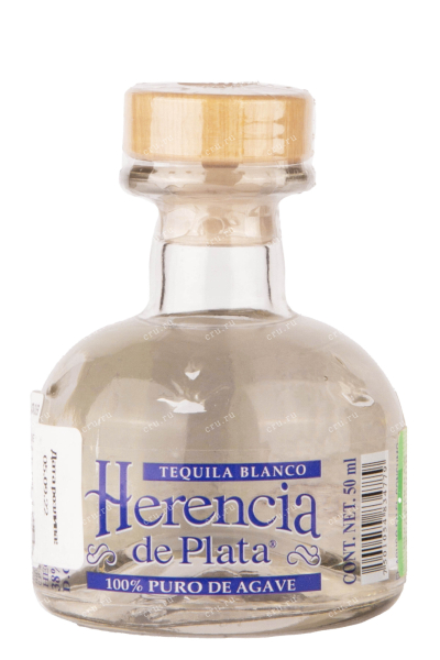 Текила Herencia de Plata Silver  0.05 л