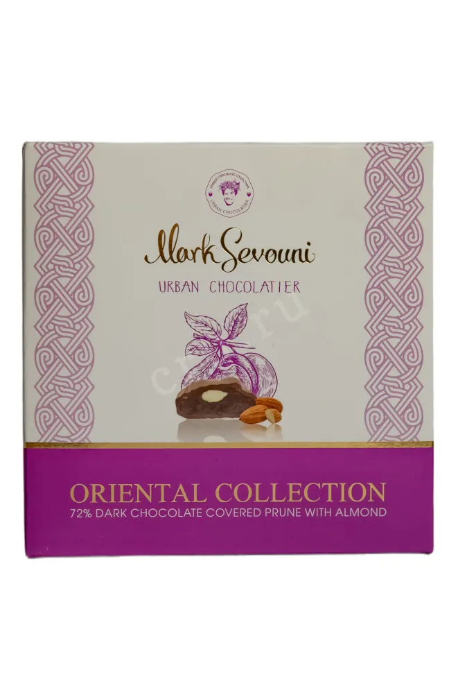 Этикетка Mark Sevuoni Oriental Collecntion Dark Chocolate Prune with Almond