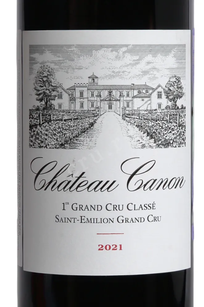 Этикетка Chateau Canon Saint-Emilion 1er Grand Cru Classe AOC 2021 0.75 л