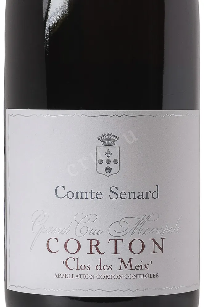 Этикетка Comte Senard Grand Cru Monopole Corton Clos des Meix AOC 2009 0.75 л