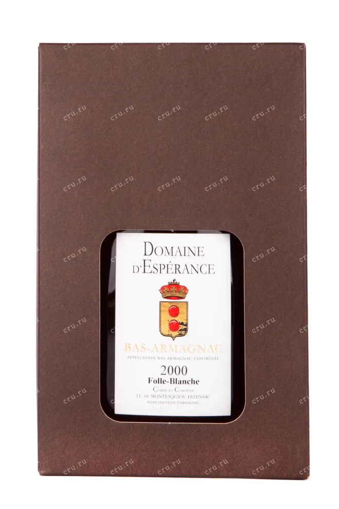Арманьяк Folle Blanche Domaine d'Esperance 2000 0.7 л