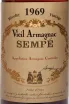 Этикетка Sempe 1969 0.7 л