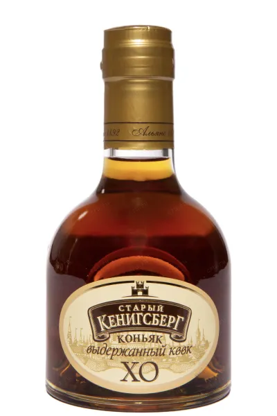 Коньяк Старый Кенигсберг ХО Восьмилетний из набора трех бутылок в тубе 2014 0.25 л