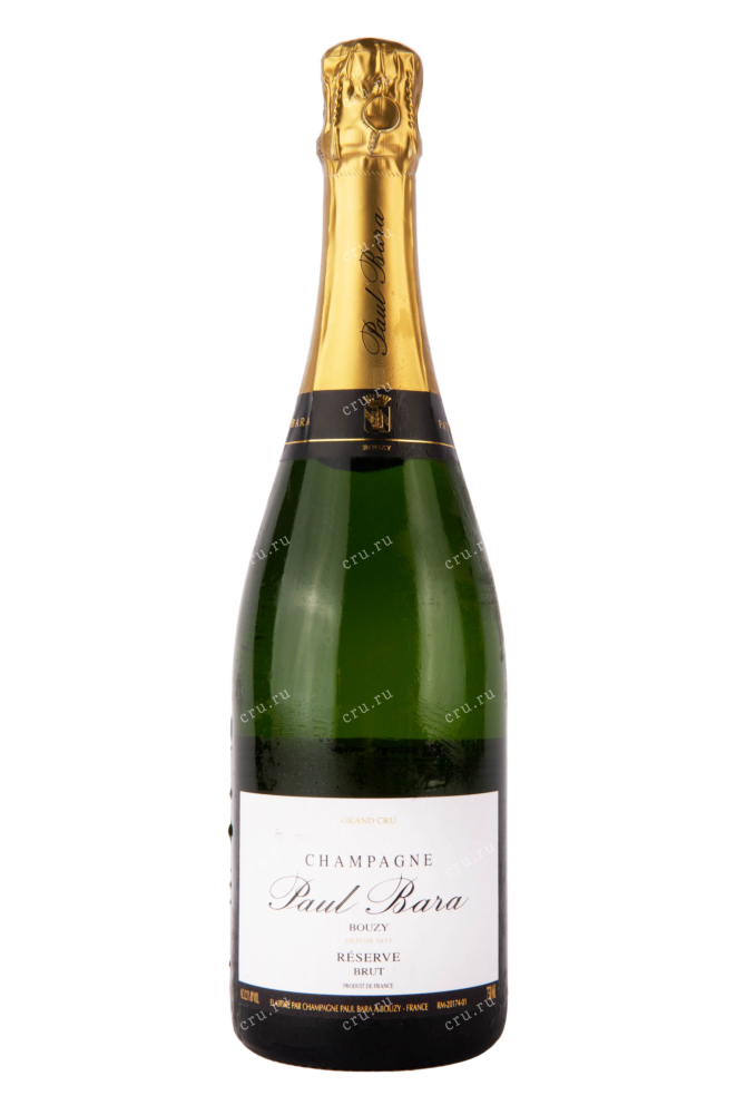 Шампанское Paul Bara Brut Reserve Bouzy Grand Cru 2014 0.75 л