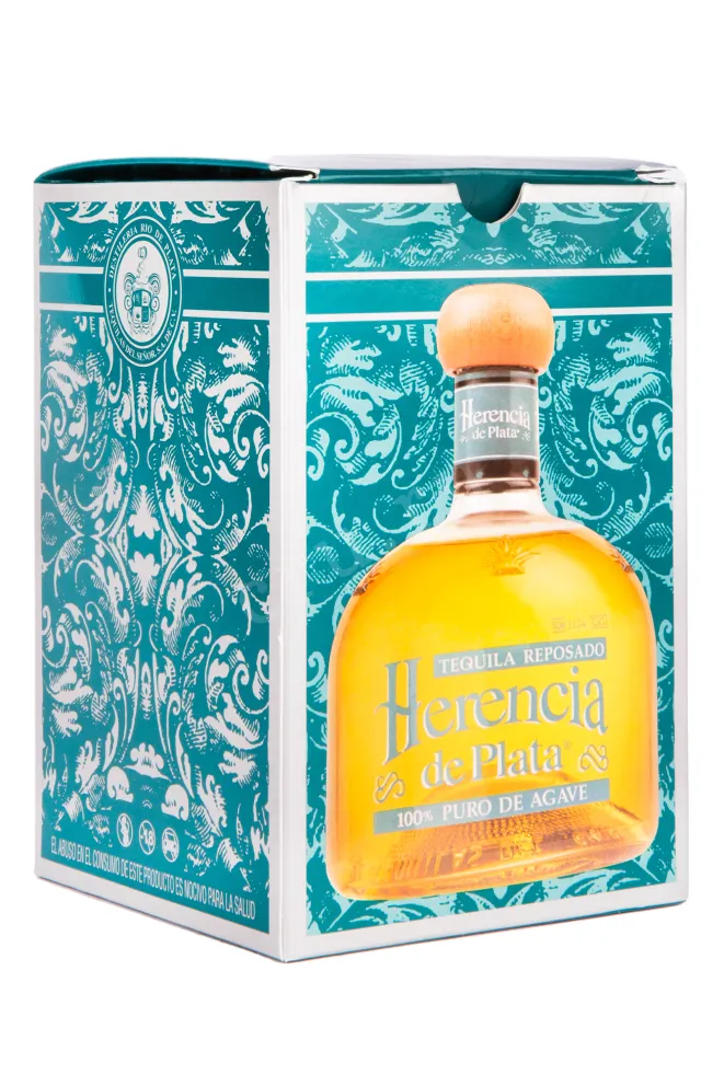 Текила Herencia de Plata Reposado with gift box  0.7 л