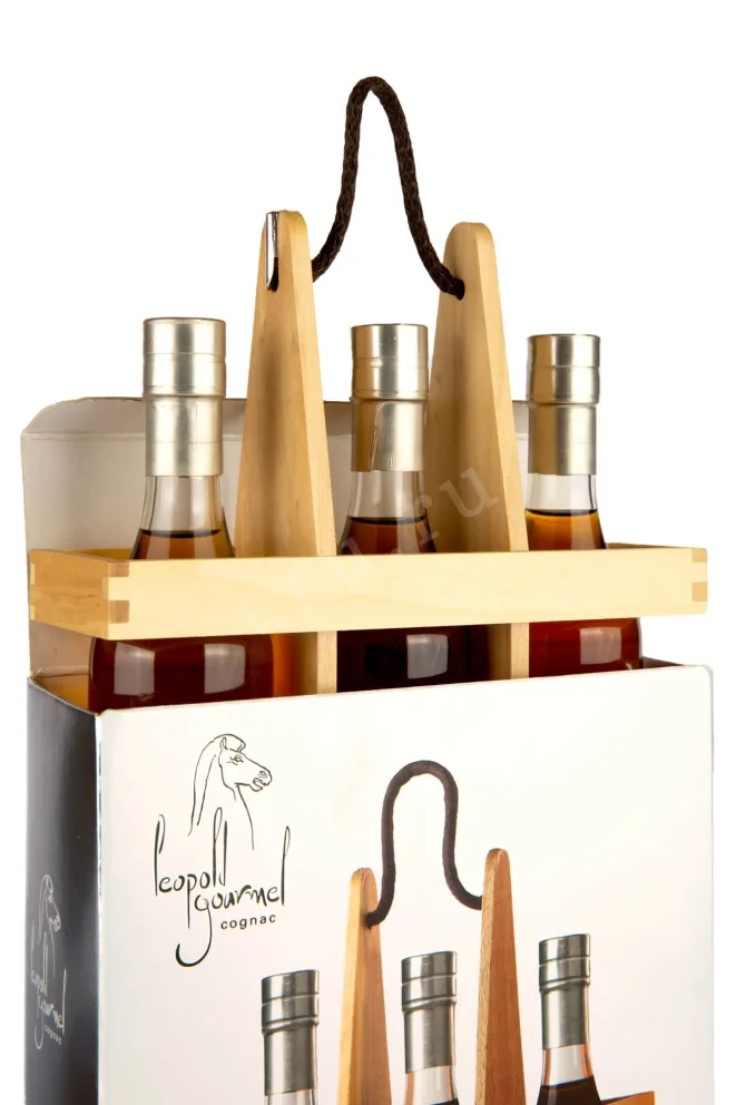 Коньяк Leopold Gourmel set 3*  0.2 л