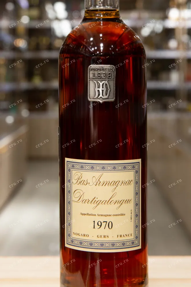 Этикетка Dartigalongue 1970 0.5 л