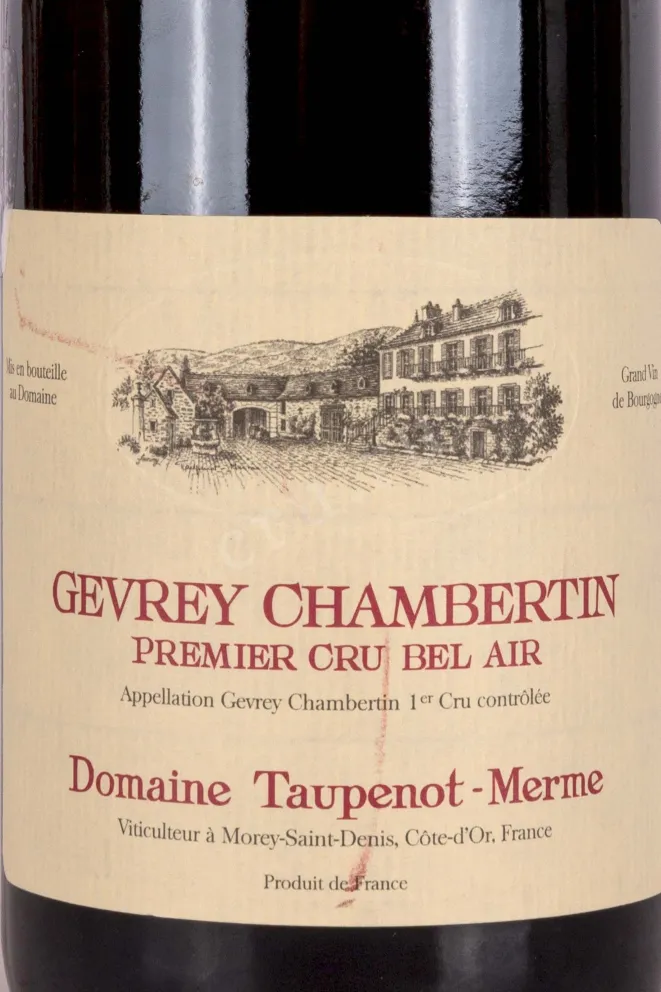 Этикетка Domaine Taupenot-Merme Gevrey Chambertin Premier Cru Bel Air  2021 0.75 л