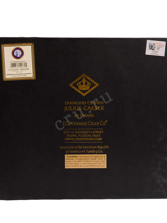 Контрэтикетка Diamond Crown Julius Caeser Churchill