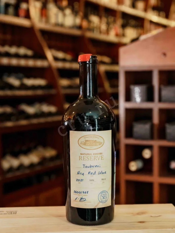 В магазине Крю Профи Tchotiashvili Tavkveri Natural Kvevri Reserve 2021 0.75 л