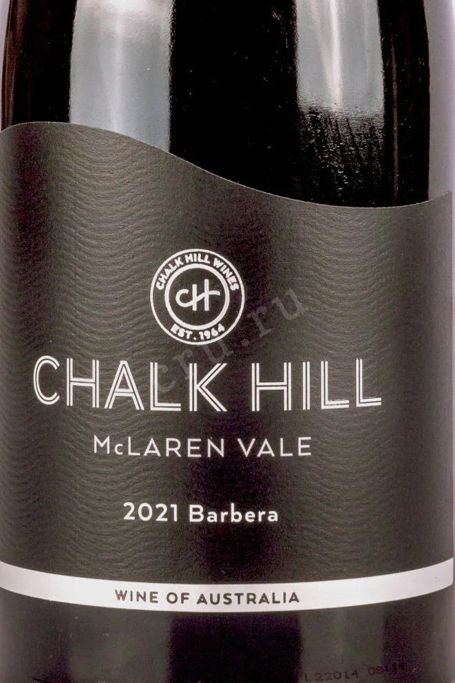 Этикетка Chalk Hill Barbera 2021 0.75 л
