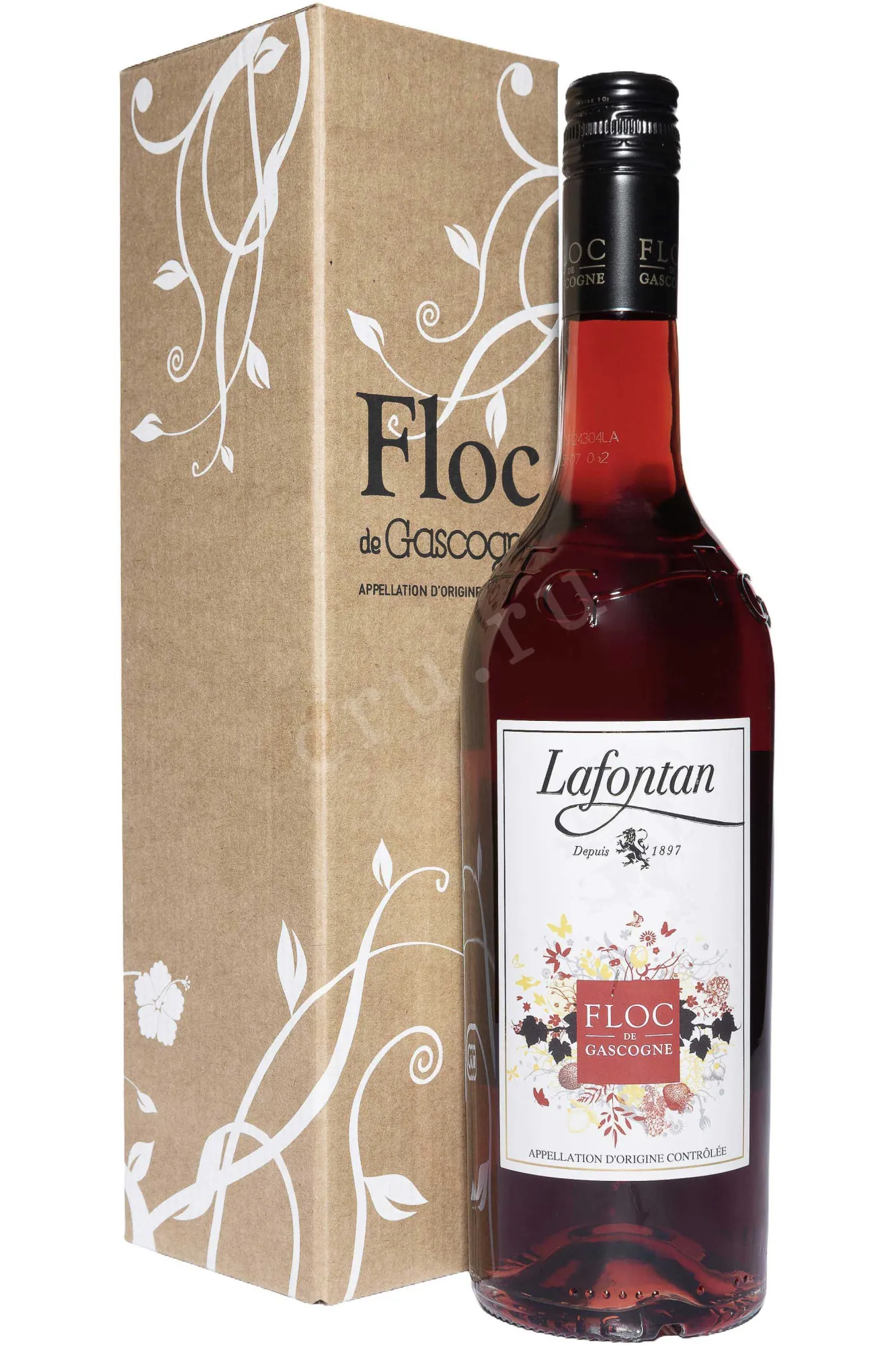 Фото — Флок де Гасконь Lafontan red in gift box 2023 0.75 л