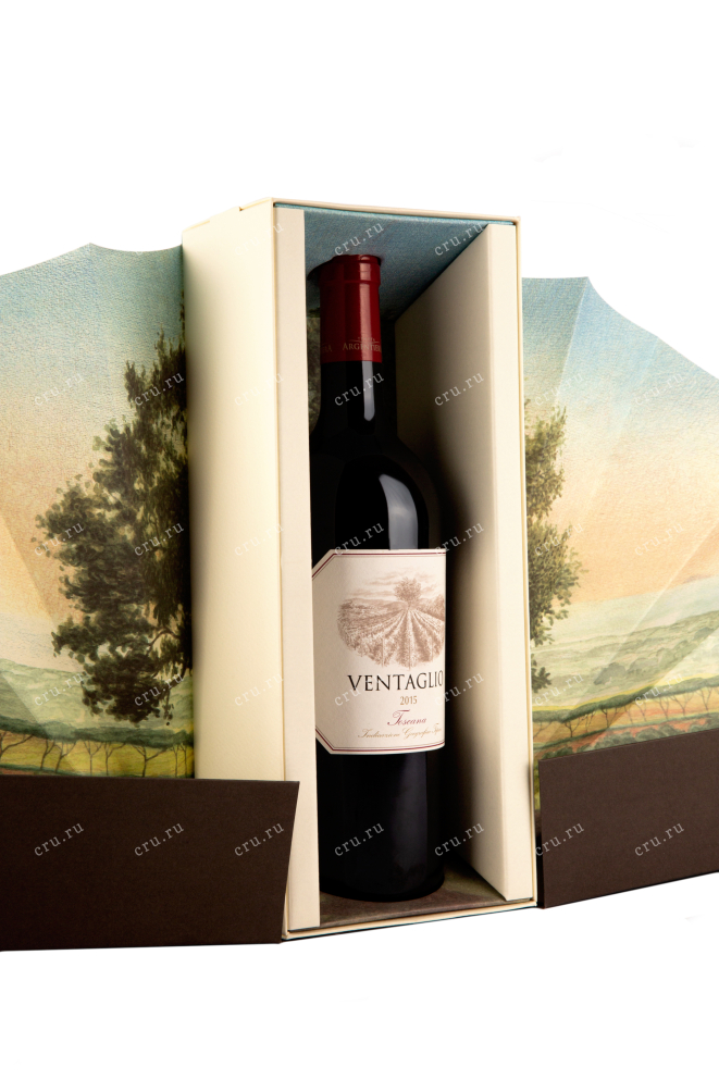 Подарочная коробка вина Argentiera Ventaglio Toscana IGT gift box 2015 0.75 л