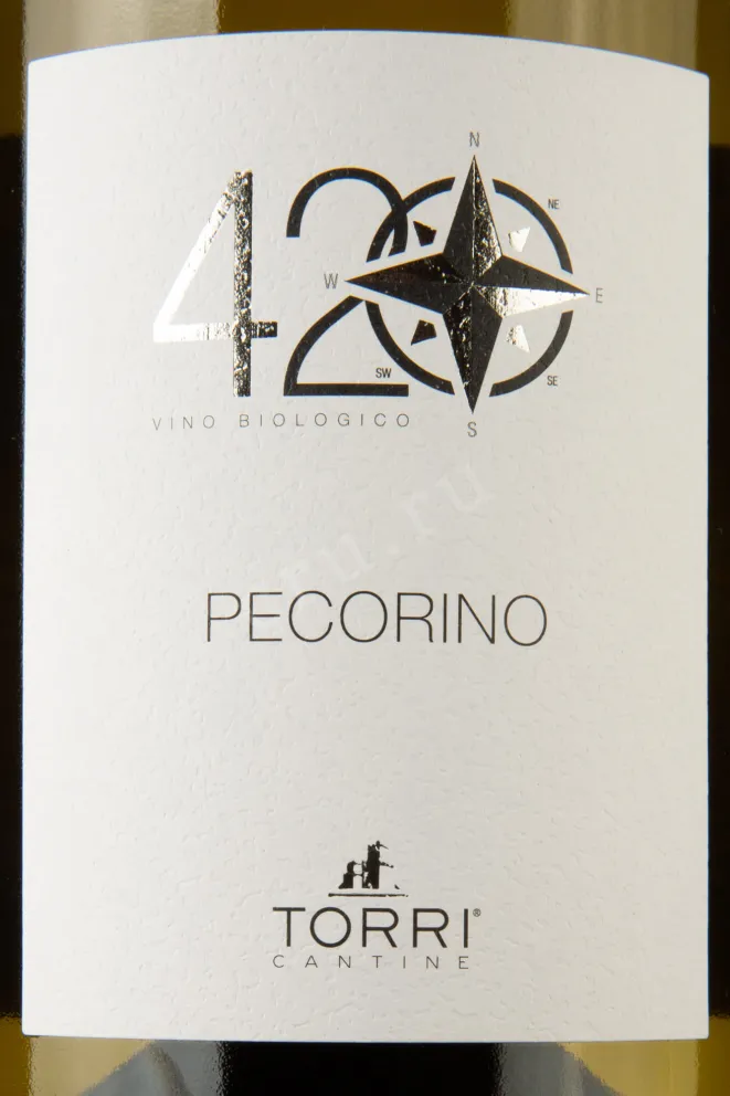 Этикетка  Pecorino 4 20 d'Abruzzo 0.75 л