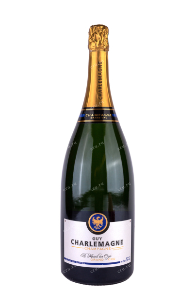 Шампанское Champagne Guy Charlemagne Reserve Blanc de Blancs Le Mesnil-sur-Oger 2018 1.5 л