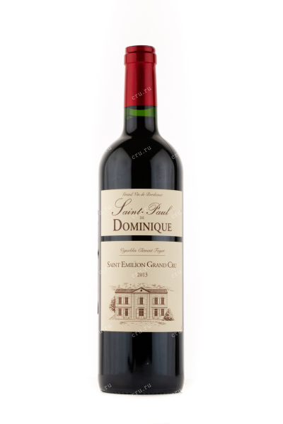 Вино Saint-Paul de Dominique Grand Cru 2013 0.75 л