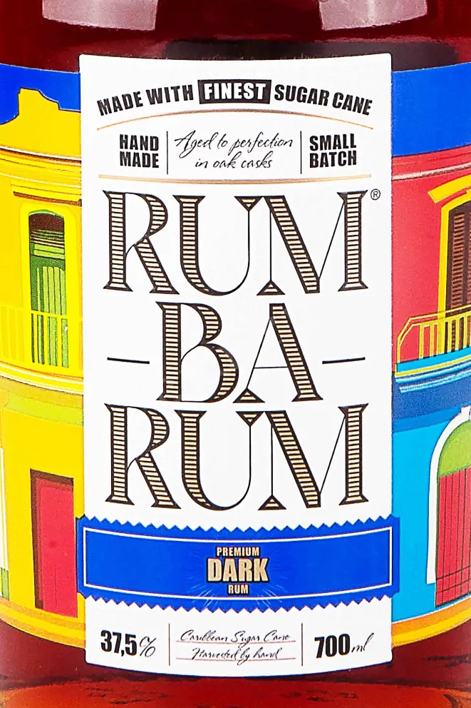 Этикетка Rumbarum Dark Anejo 0.7 л